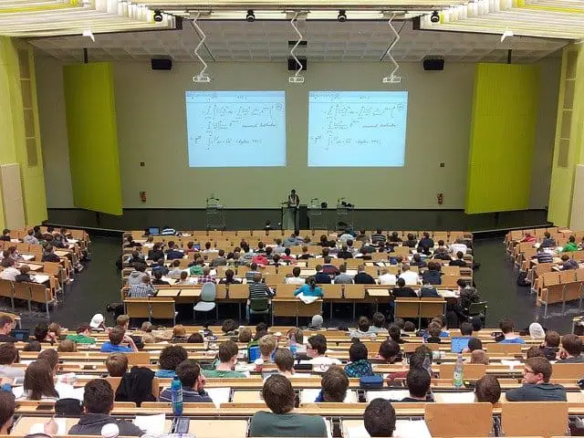college lecture image