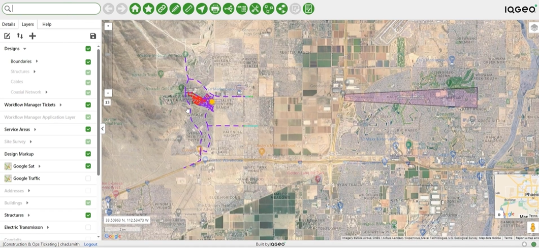 Create a fiber network construction project 