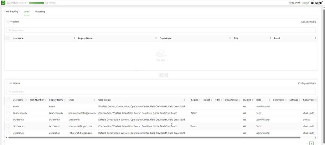 Ticket management and reporting for telecom and utility network operators 